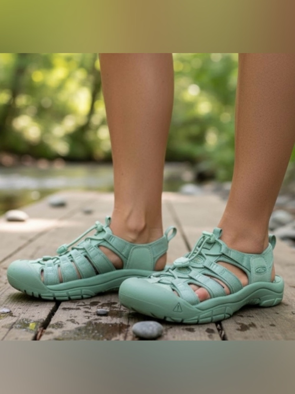 NEW! KEEN Women's Monochrome Granite Green Sandals Newport H2 Sz 8